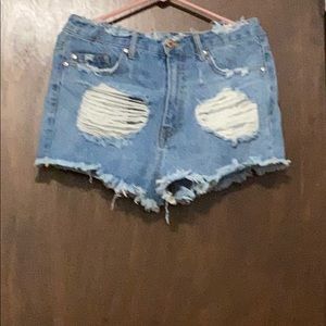 Forever 21  Distressed Denim Shorts